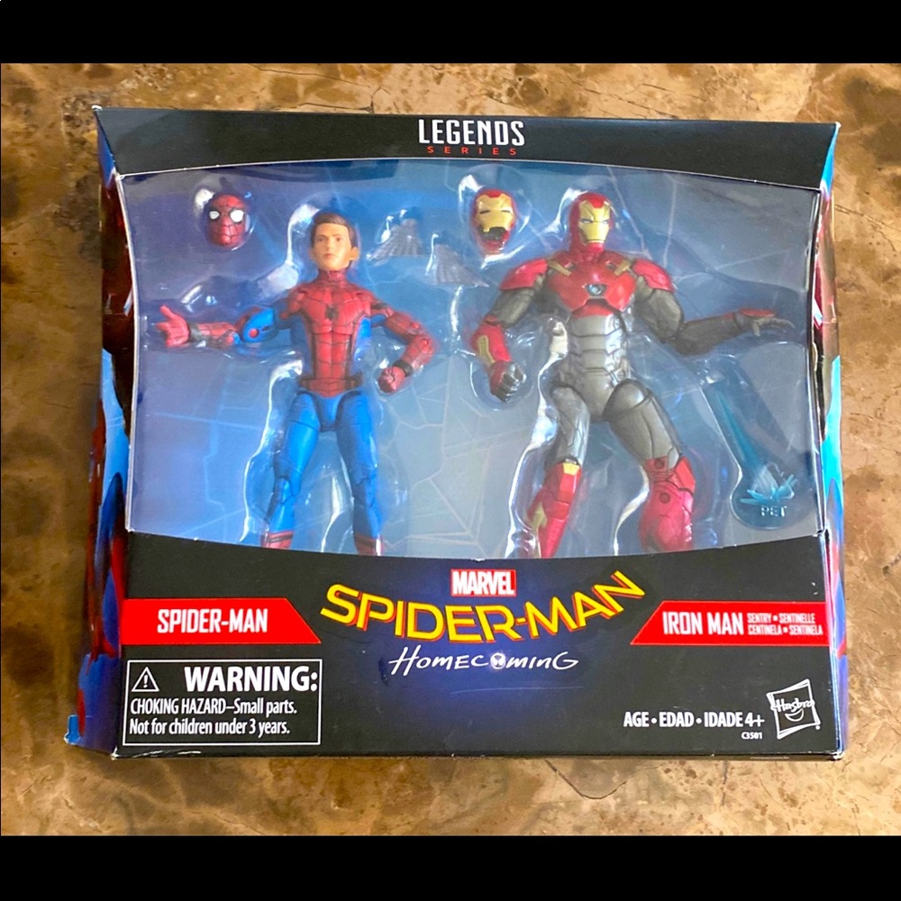 Hasbro Marvel Legends Spider-Man Homecoming Spider-Man & Iron Man 2 Pack NEW!!!